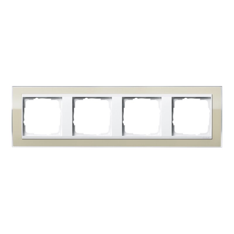 Gira Abdeckrahmen 4fach klar sand 0214773