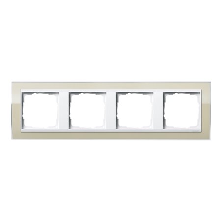 Gira Abdeckrahmen 4fach klar sand 0214773