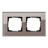 Gira Abdeckrahmen 2fach Esprit Glas Umbra 0212122