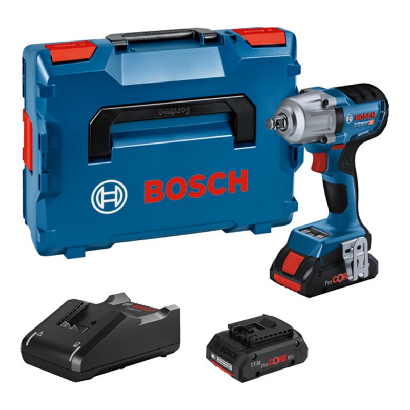 Bosch Akku-Drehschlagschrauber GDS 18V-450 HC, 2 Akku, Ladg., L-BOXX, BT Low-En. Mod.