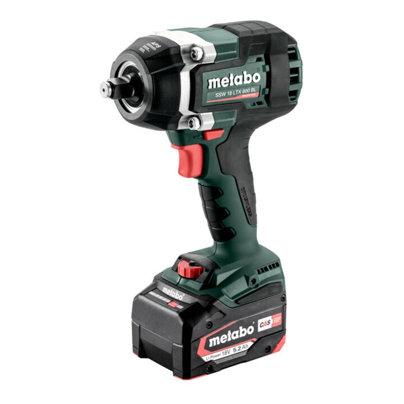 Metabo Akku-Schlagschrauber SSW 18 LTX 800 BL metaBOX 145 L 18V 2x5.2Ah Li-Power + ASC 55