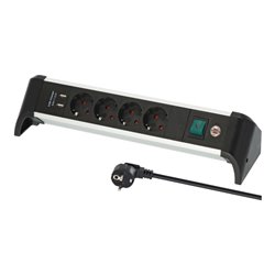 BRENNENSTUHL Alu-Office-Line Steckdosenleiste 6-fach