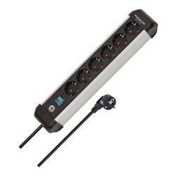 BRENNENSTUHL Alu-Steckdosenleiste mit Schalter6