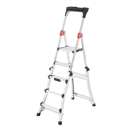 Hailo TL 100 TopLine, Teleskop Stehleiter, 3-5 Stufen