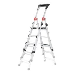 Hailo TL 100 TopLine, Teleskop Stehleiter, 3-5 Stufen