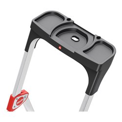 Hailo TL 100 TopLine, Teleskop Stehleiter, 3-5 Stufen