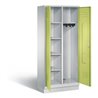 C+P Putzmittel-Spind Classic, H1800xB810xT500mm, Front Viridingrün, Korpus Lichtgrau (8160-22)