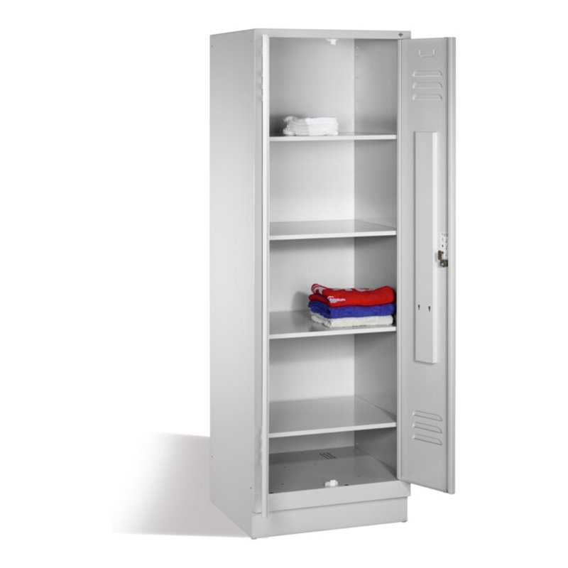 C+P Wäsche-Spind Classic, H1800xB610xT500mm, Front Lichtgrau, Korpus Lichtgrau (8222-20B)