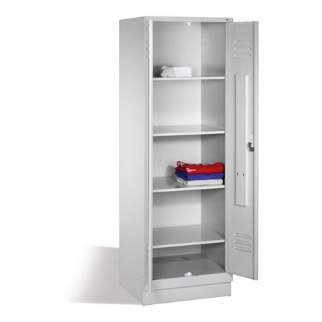 C+P Wäsche-Spind Classic, H1800xB610xT500mm, Front Lichtgrau, Korpus Lichtgrau (8222-20B)