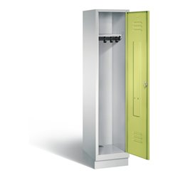 C+P Garderobenschrank Classic, H1800xB420xT500mm, Front Viridingrün, Korpus Lichtgrau (8020-12)