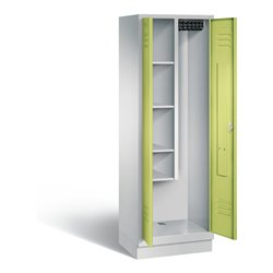C+P Garderobenschrank Classic, H1800xB610xT500mm, Front Viridingrün, Korpus Lichtgrau (8120-00)