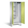 C+P Garderobenschrank Classic, H1850xB810xT500mm, Front Viridingrün, Korpus Lichtgrau (8110-02)