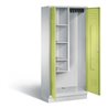 C+P Garderobenschrank Classic, H1800xB810xT500mm, Front Viridingrün, Korpus Lichtgrau (8120-02)