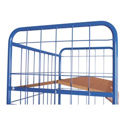 VARIOfit Etagenwagen hoch mit klappbaren Etagenböden Drahtgitterwände