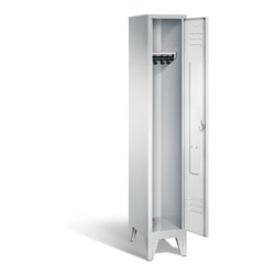 C+P Garderobenschrank Classic, H1850xB320xT500mm, Front Lichtgrau, Korpus Lichtgrau (8010-10)