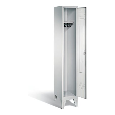 C+P Garderobenschrank Classic, H1850xB320xT500mm, Front Lichtgrau, Korpus Lichtgrau (8010-10)