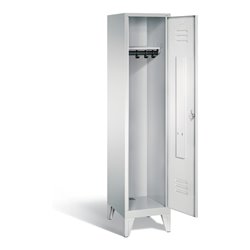 C+P Garderobenschrank Classic, H1850xB420xT500mm, Front Lichtgrau, Korpus Lichtgrau (8010-12)