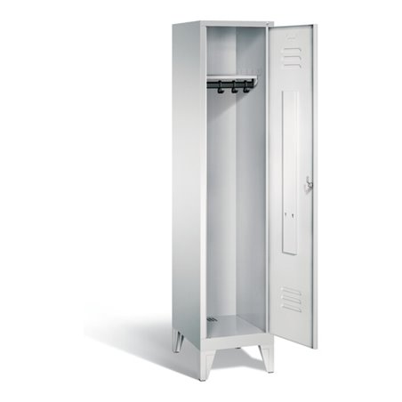 C+P Garderobenschrank Classic, H1850xB420xT500mm, Front Lichtgrau, Korpus Lichtgrau (8010-12)