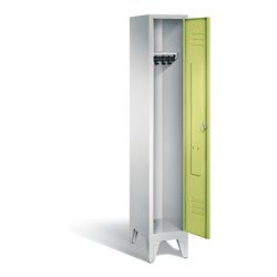 C+P Garderobenschrank Classic, H1850xB320xT500mm, Front Viridingrün, Korpus Lichtgrau (8010-10)