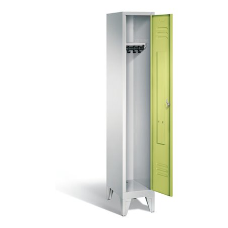 C+P Garderobenschrank Classic, H1850xB320xT500mm, Front Viridingrün, Korpus Lichtgrau (8010-10)