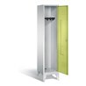 C+P Garderobenschrank Classic, H1850xB420xT500mm, Front Viridingrün, Korpus Lichtgrau (8010-12)