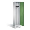 C+P Garderobenschrank Classic, H1850xB420xT500mm, Front Resedagrün, Korpus Lichtgrau (8010-12)