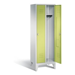 C+P Garderobenschrank Classic, H1850xB610xT500mm, Front Viridingrün, Korpus Lichtgrau (8010-20)
