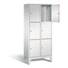 C+P Garderobenschrank Classic, H1850xB810xT500mm, Front Lichtgrau, Korpus Lichtgrau (8010-223)