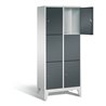 C+P Garderobenschrank Classic, H1850xB810xT500mm, Front Anthrazitgrau, Korpus Lichtgrau (8010-223)