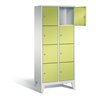 C+P Garderobenschrank Classic, H1850xB810xT500mm, Front Viridingrün, Korpus Lichtgrau (8010-224)