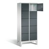C+P Garderobenschrank Classic, H1850xB810xT500mm, Front Anthrazitgrau, Korpus Lichtgrau (8010-225)