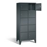 C+P Garderobenschrank Classic, H1850xB810xT500mm, Front Anthrazitgrau, Korpus Anthrazitgrau (8010-225)