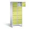 C+P Garderobenschrank Classic, H1850xB810xT500mm, Front Viridingrün, Korpus Lichtgrau (8010-225)