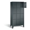 C+P Garderobenschrank Classic, H1850xB900xT500mm, Front Anthrazitgrau, Korpus Anthrazitgrau (8010-304)