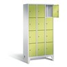 C+P Garderobenschrank Classic, H1850xB900xT500mm, Front Viridingrün, Korpus Lichtgrau (8010-304)