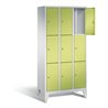 C+P Garderobenschrank Classic, H1850xB900xT500mm, Front Viridingrün, Korpus Lichtgrau (8010-303)