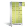C+P Garderobenschrank Classic, H1850xB900xT500mm, Front Viridingrün, Korpus Lichtgrau (8010-305)