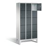 C+P Garderobenschrank Classic, H1850xB900xT500mm, Front Anthrazitgrau, Korpus Lichtgrau (8010-305)