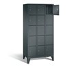 C+P Garderobenschrank Classic, H1850xB900xT500mm, Front Anthrazitgrau, Korpus Anthrazitgrau (8010-305)