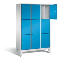 C+P Garderobenschrank Classic, H1850xB1200xT500mm, Front Lichtblau, Korpus Lichtgrau (8010-323)