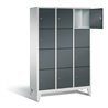 C+P Garderobenschrank Classic, H1850xB1200xT500mm, Front Anthrazitgrau, Korpus Lichtgrau (8010-324)