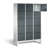 C+P Garderobenschrank Classic, H1850xB1200xT500mm, Front Anthrazitgrau, Korpus Lichtgrau (8010-325)