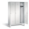 C+P Garderobenschrank Classic, H1850xB1200xT500mm, Front Lichtgrau, Korpus Lichtgrau (8010-32)