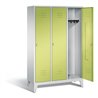 C+P Garderobenschrank Classic, H1850xB1200xT500mm, Front Viridingrün, Korpus Lichtgrau (8010-32)