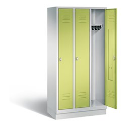 C+P Garderobenschrank Classic, H1800xB900xT500mm, Front Viridingrün, Korpus Lichtgrau (8020-30)