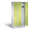 C+P Garderobenschrank Classic, H1800xB900xT500mm, Front Viridingrün, Korpus Lichtgrau (8020-30)