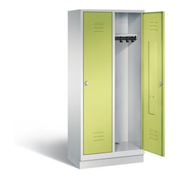 C+P Garderobenschrank Classic, H1800xB810xT500mm, Front Viridingrün, Korpus Lichtgrau (8020-22)