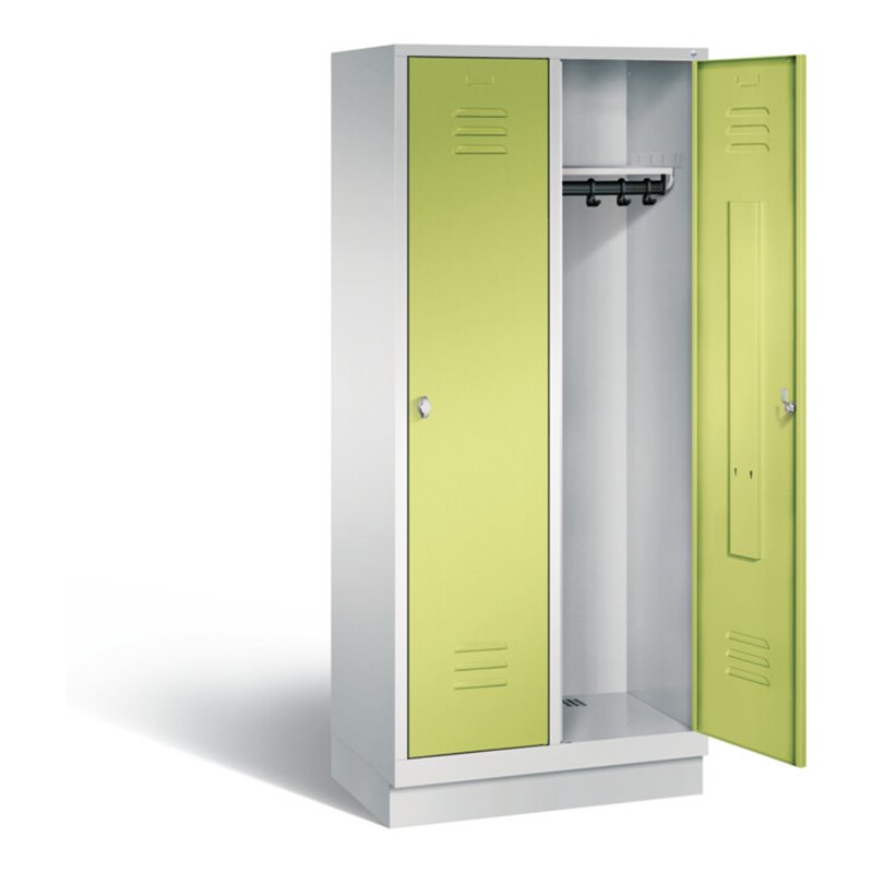 C+P Garderobenschrank Classic, H1800xB810xT500mm, Front Viridingrün, Korpus Lichtgrau (8020-22)