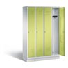 C+P Garderobenschrank Classic, H1800xB1190xT500mm, Front Viridingrün, Korpus Lichtgrau (8020-40)
