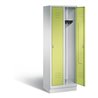 C+P Garderobenschrank Classic, H1800xB610xT500mm, Front Viridingrün, Korpus Lichtgrau (8020-20)